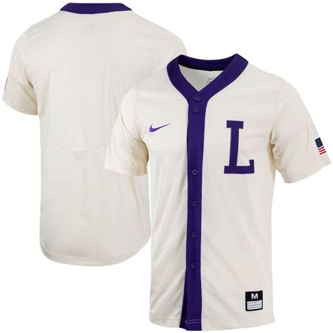 men's nike natural lsu tigers replica full-button baseball jersey|Mens Baseball LSU Tigers .